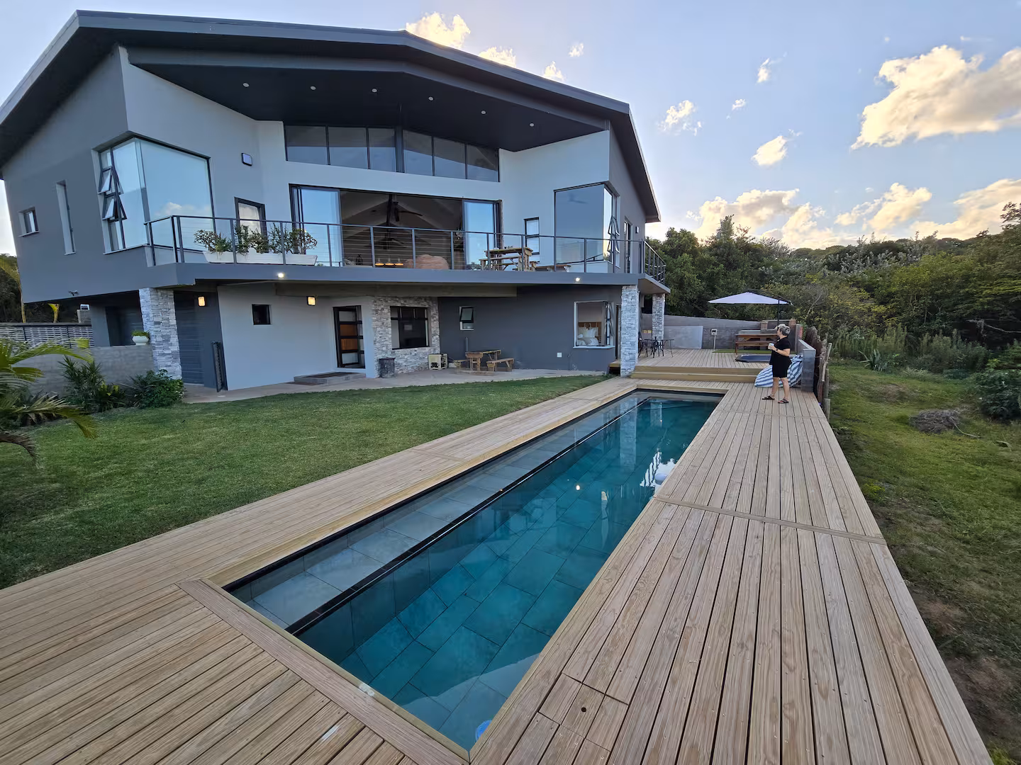 The house and pool